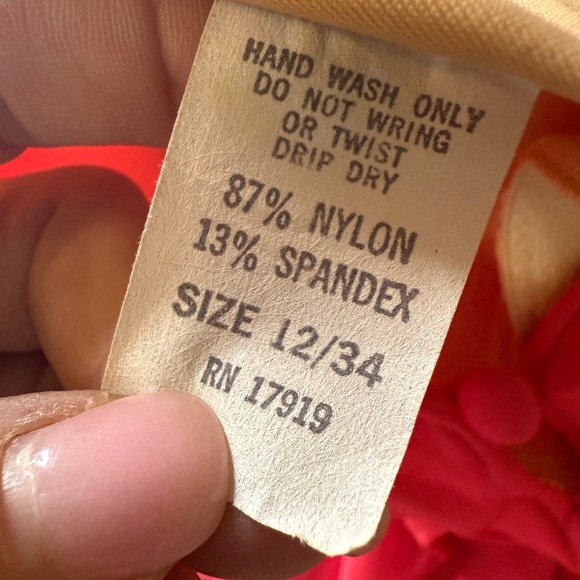 Sears 60’s-70’s vintage bathing suit - size 12/34 - pink - Picture 9 of 12